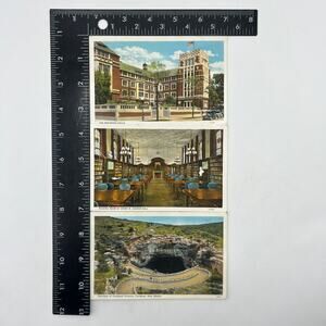 Lot 3 1930s Postcards Chicago Illinois Carlsbad New Mexico US Postmarked